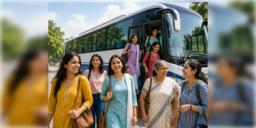 Read more about - Govt Bus | কলকাতা থেকে দিঘা, শিলিগুড়ির মতো দূরপাল্লার সরকারি বাসেও বিনামূল্যে যাতায়াত করতে পারবেন মহিলারা!