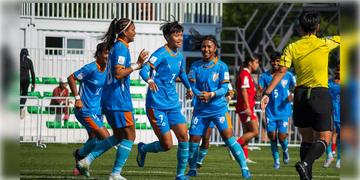 Read more about - AFC U-17 Women’s Asian Cup | দীর্ঘ ২১ বছর পর এশিয়ান কাপে প্রত্যাবর্তন ভারতের, ফুটবল পায়ে শেষ আটে ভারতের মেয়েরা