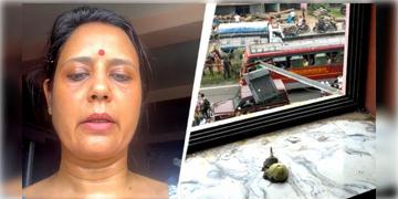 Read more about - Mahua Moitra | কালীগঞ্জে ডিম হামলার শিকার মহুয়া মৈত্র, জানালা দিয়ে উড়ে আসা ডিম-কাদায় ভিজল শাড়ি!