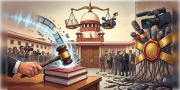 Read more about - Supreme Court | শুনানির অডিয়ো বা ভিডিয়ো ক্লিপ বিনা অনুমতিতে ব্যবহারে 'না', সংবাদমাধ্যমকে নির্দেশ সুপ্রিম কোর্টের!