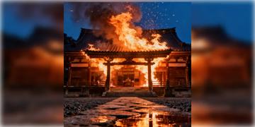 Read more about - Japan Temple Fire | পুড়ে ছাই ৫৭০ বছরের পুরনো শিন্তো মন্দির! জাপানে অভিযোগের তীর শরণার্থীদের দিকে